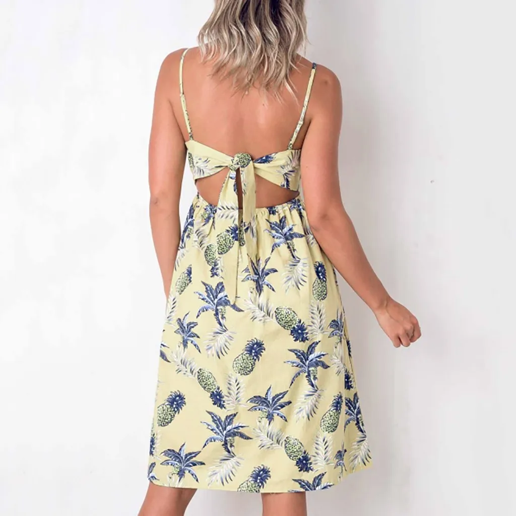 Пикантное свободное модное мини-платье с цветочным принтом летние уличные