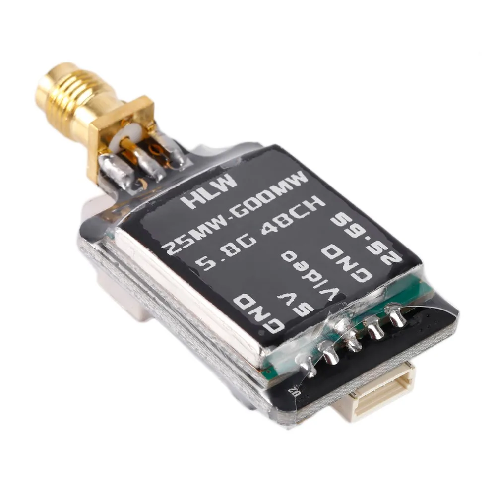 25 mw 600 mW 5 8G 48CH 2 S 6 600mw FPV видео аудио передатчик RC SWith PR SMA внутренняя игла прямой