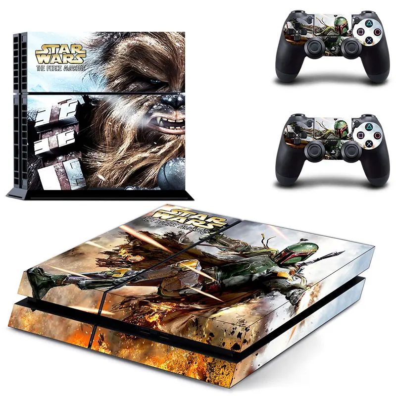 Star Wars battleпередний 2 наклейка для PS4 виниловая наклейка, стикер для консоли sony Playstation 4 и 2 контроллера наклейка для PS4 наклейка
