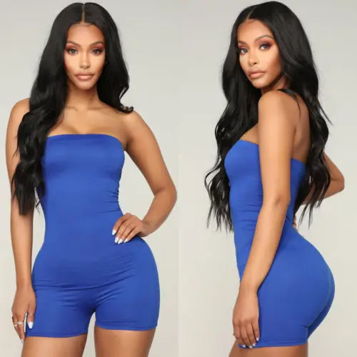 2018 New Fashion Hot Sexy Charming Women Sleeveless Print Tight Strapless Jumpsuit Casual | Женская одежда