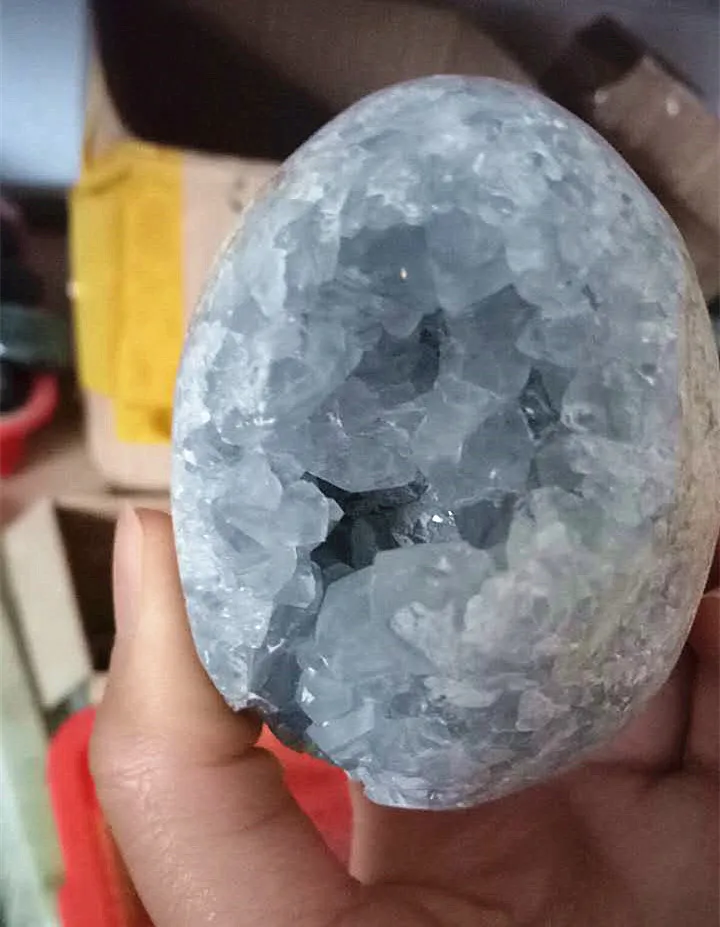 

Hermosa celestine geode huevo Единорог партия свадьбы выгодные и роскошные