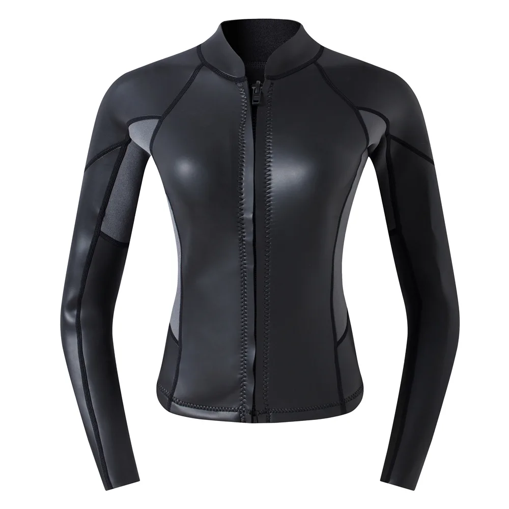 2 мм неопреновый гидрокостюм Дайвинг куртка Длинные рукава куртка|wetsuit jacket|long sleeve