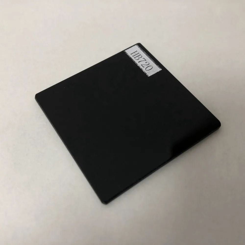 Оптическое стекло uv cut 720nm ИК прозрачное с фильтром HB720 5 шт. общий размер 50x50