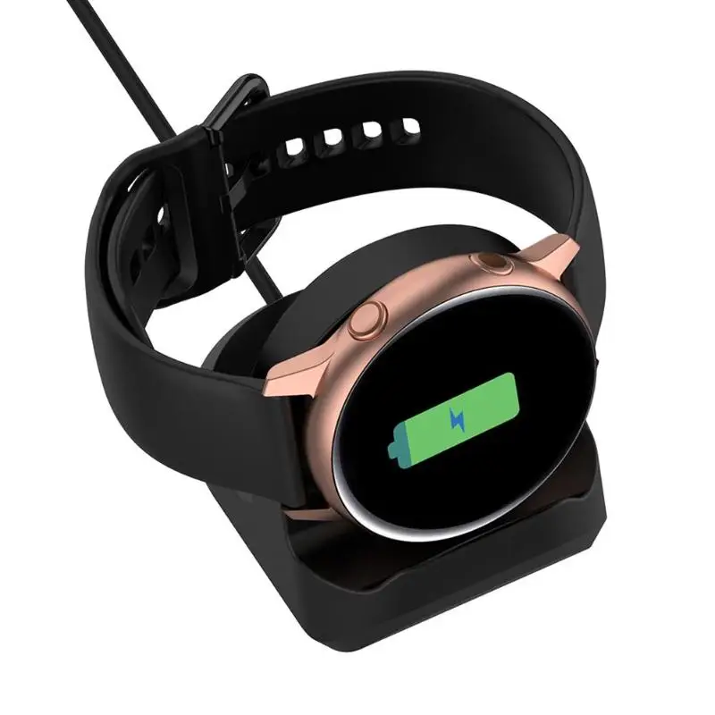 

Silicone Charging Stand Dock Cable for Samsung Galaxy Watch Active 40mm R500 Smart Watch Charger Holder for Active 40mm R500