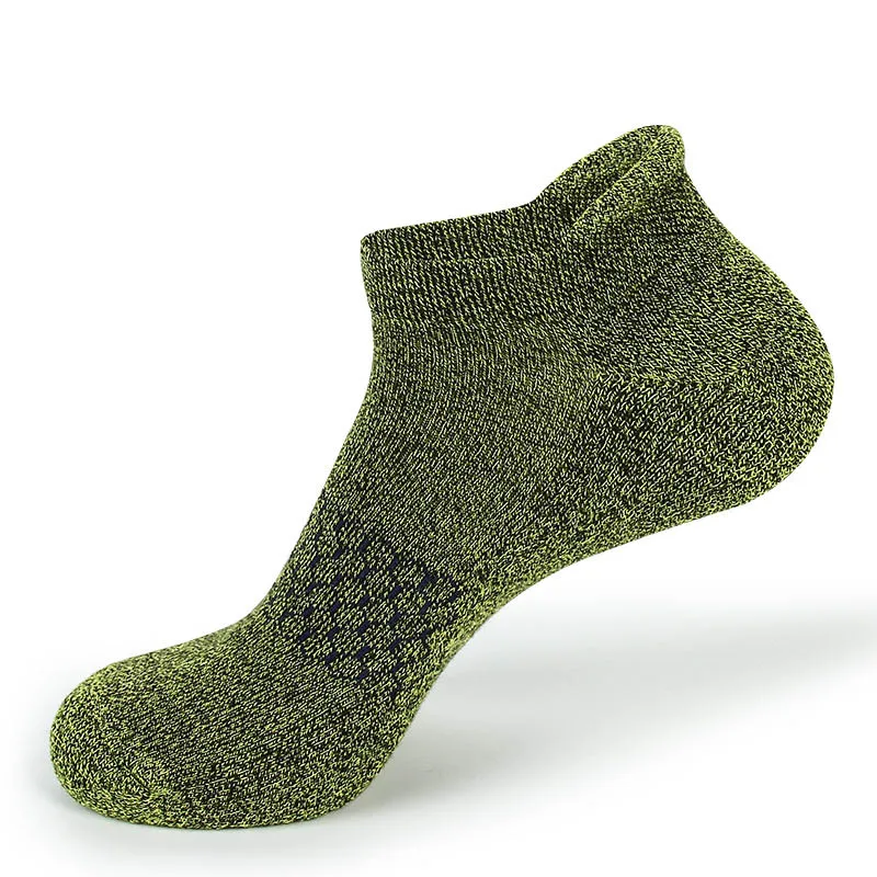 Green Носки для бега, спортивные, баскетбольные, футбольные, уличные, хлопковые, для катания на лыжах, для мужчин и женщин, Нескользящие, качественные, спортивные, толстые, зимние, бейсбольные - Цвет: Green