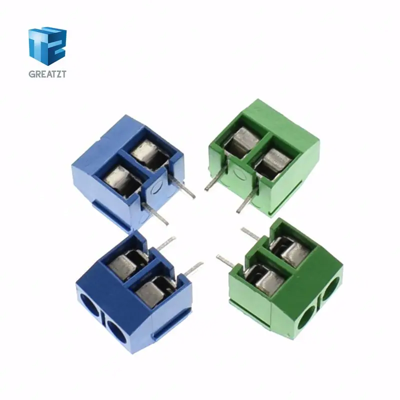 100 шт. 301 2 P Pin винтовой клеммный блок коннектор 5 мм Шаг|pitch connector|pitch pin10 pcs |
