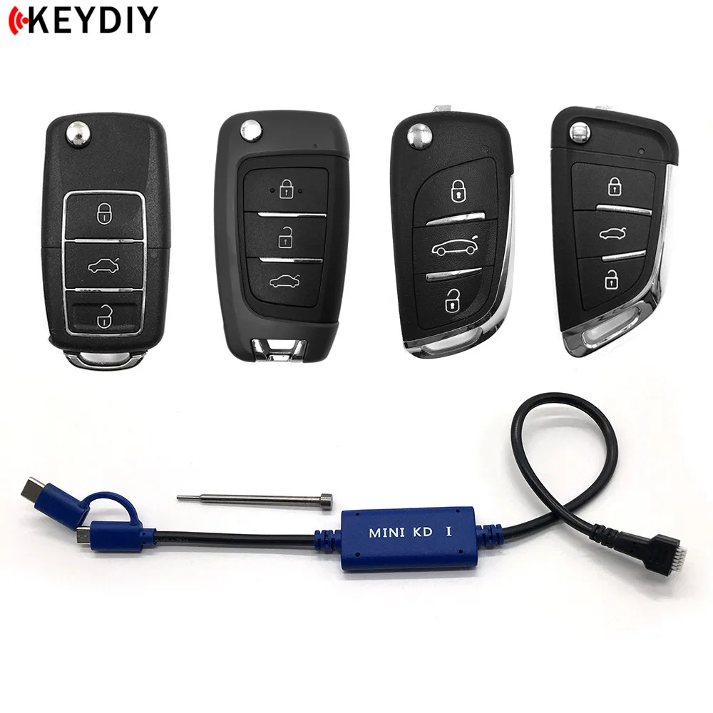 KEYDIY мини KD ключ генератор пульты склад в вашем телефоне Поддержка Android сделать более 1000 Авто пульты с KD пульты - Цвет: cable with 4pcs remo