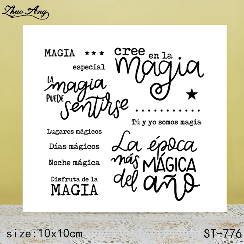 

ZhuoAng New ST-776 design transparent seal / sealed DIY scrapbook / album decoration card / seamless seal