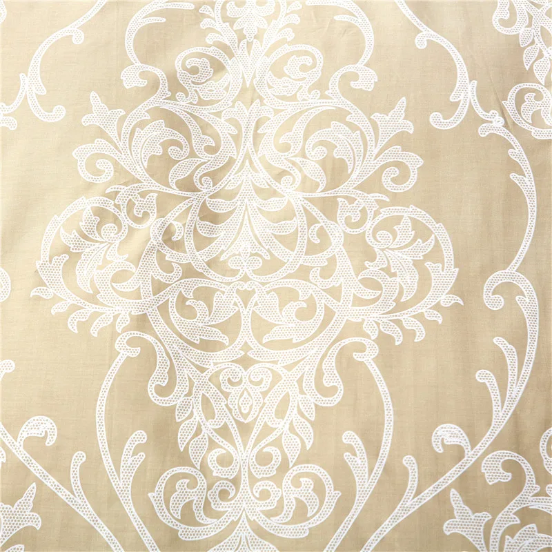 Домашний Текстиль Фиолетовый Золотой Цветок Зеркало Стиль 100% Хлопок Постельного