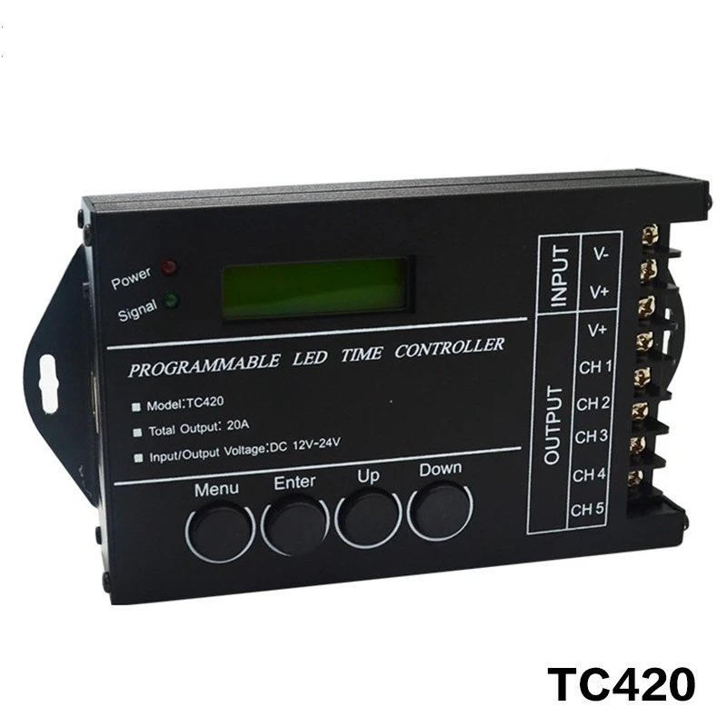 TC420 /Wi Fi TC421 Время программируемый светодиодный контроллер RGB диммер освещения