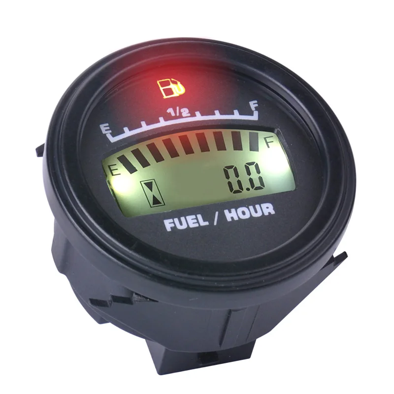 Жидкокристаллический индикатор уровня топлива с часовым счетчиком DC Powered Hour Meter для мотоцикла, гидроцикла, морского мотоцикла, пит-байка, мотоцикла, генератора, двигателя FM001.