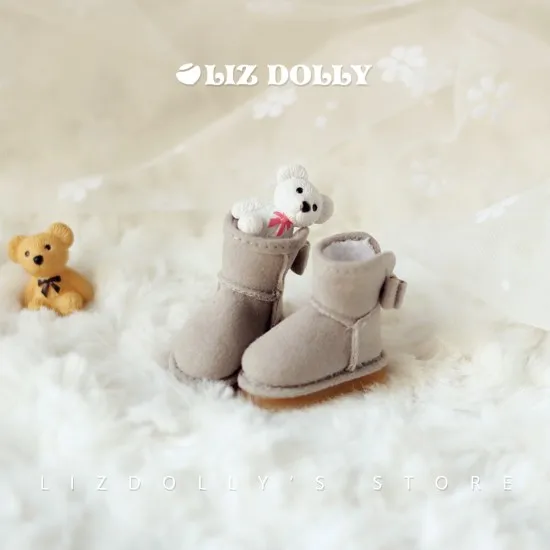 Серый Новинка 1/6 модные кукольные туфли blyth зимние сапоги для blyth Озон(S/M/XS) Момоко Lati Джерри - Цвет: Серый