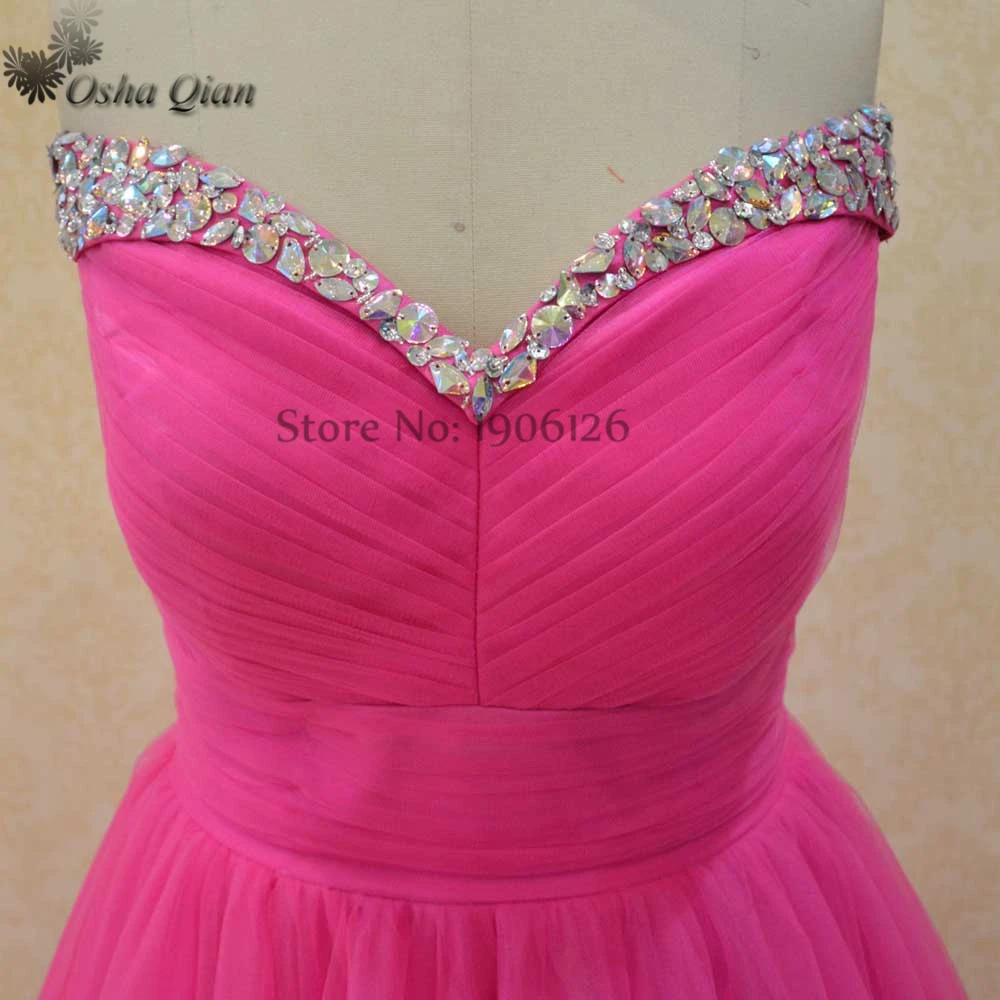 Vestido De Festa Longo 2016 Fuschia плюс Размеры Длинные бальное платье для выпускного вечера
