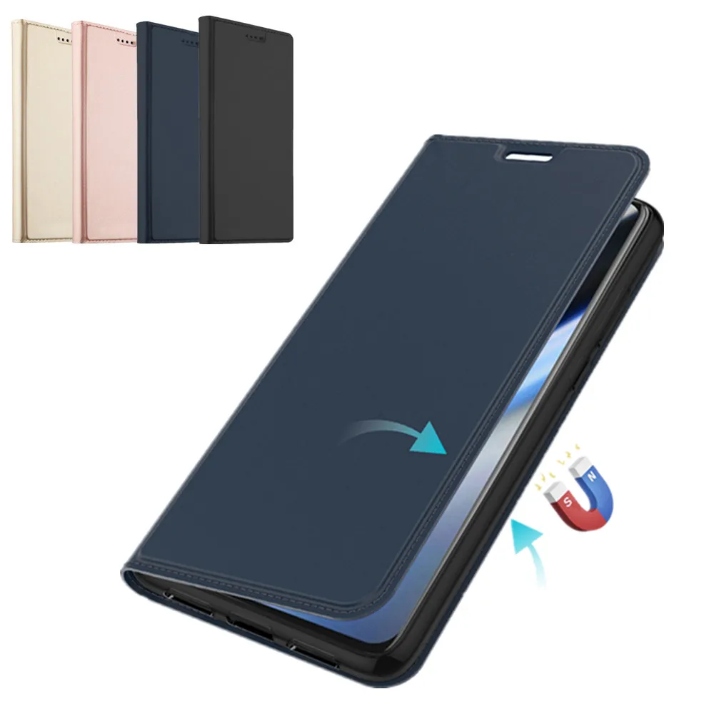 Чехол для Oneplus 7 T кожаный ударопрочный кошелек с отделением кредитных карт и