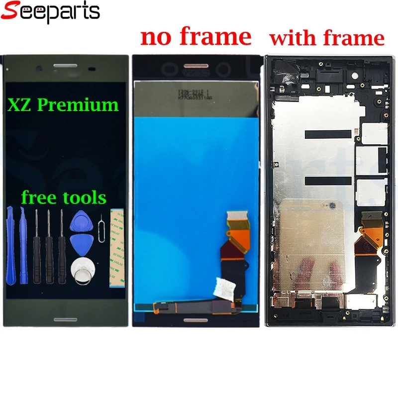 ЖК дисплей с сенсорным экраном и дигитайзером в сборе для Sony Xperia XZP XZ Premium G8142 G8141