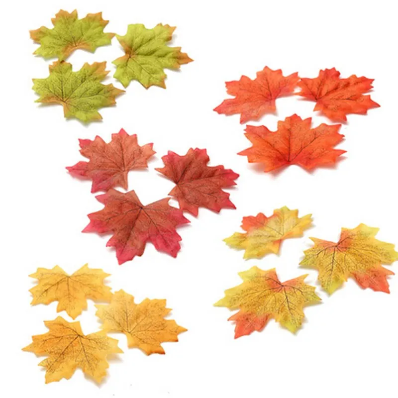 100 шт. декоративные кленовые листья для украшения дома|leaf wall sticker|sticker designsticker for |