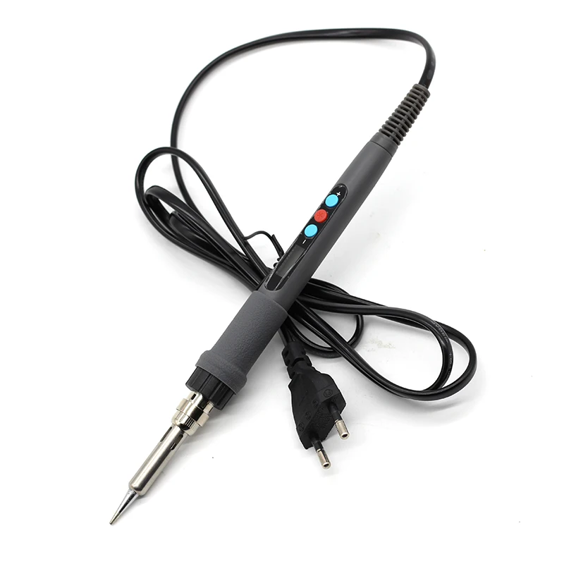 soldering iron 60 Вт паяльник Комплект с ЖК-цифровым дисплеем внутренний нагрев Регулируемый набор сварочных инструментов - Цвет: soldering iron