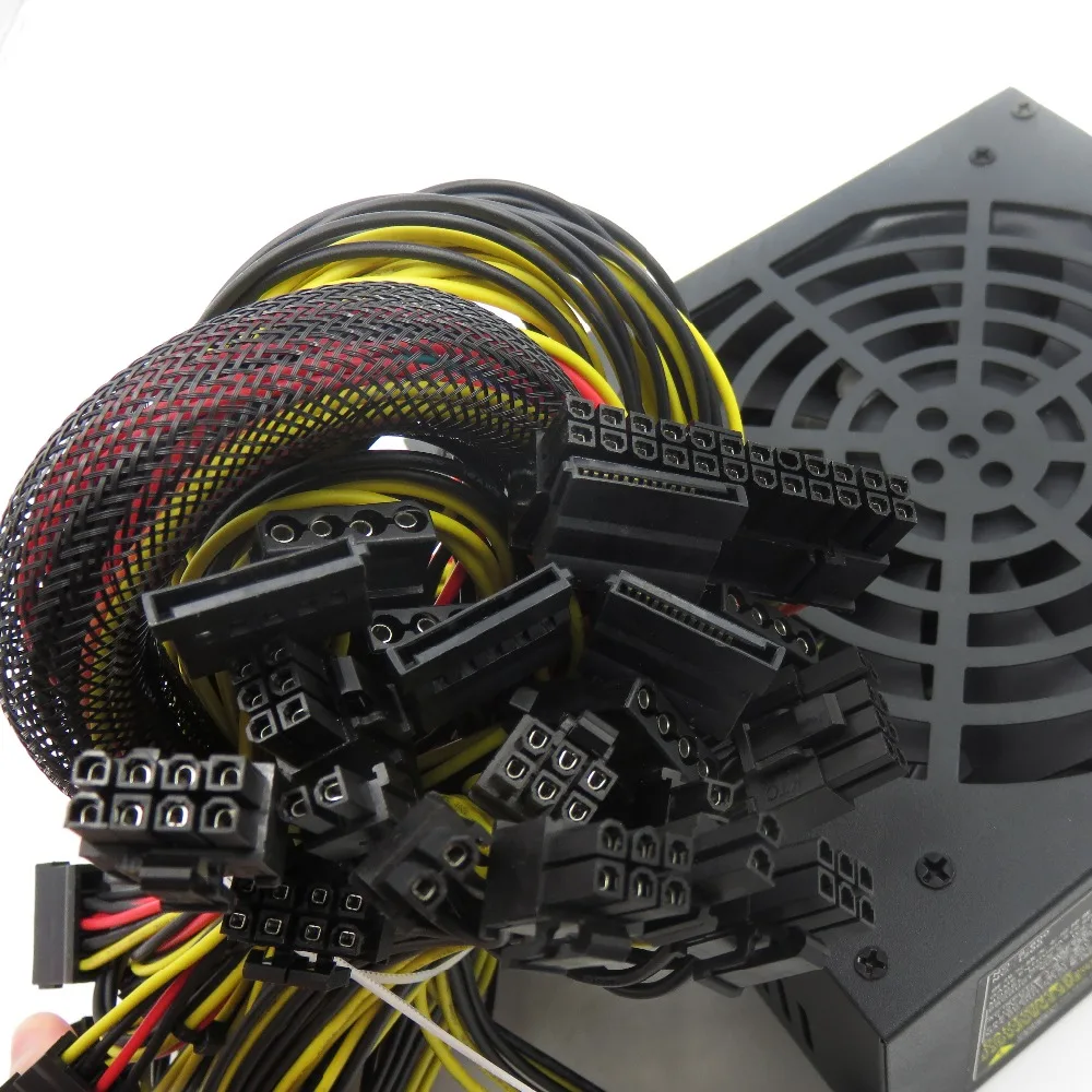 Горячая продажа PSU 1200 Вт источник питания для ETH miner mining эфириум 6 GPU или более карт |