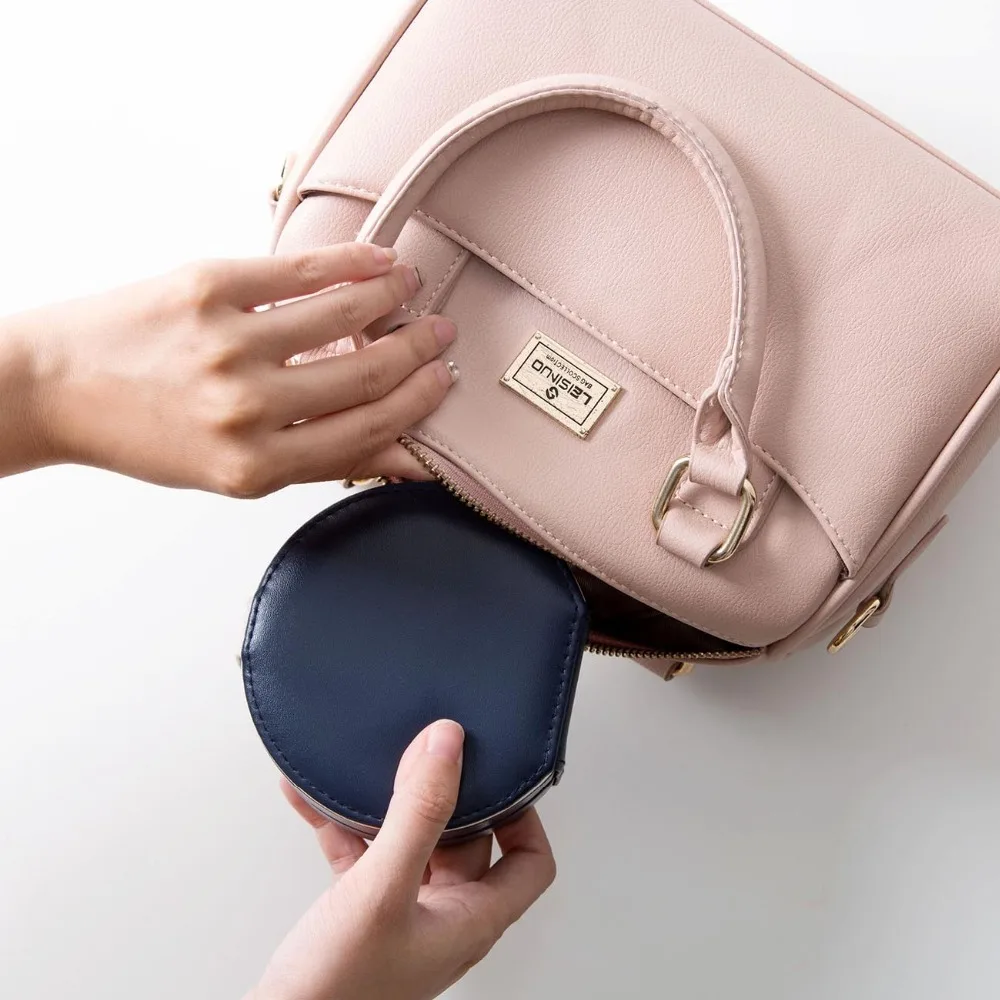 Искусственная кожа ювелирная коробка Модный Ювелирный Органайзер портативного