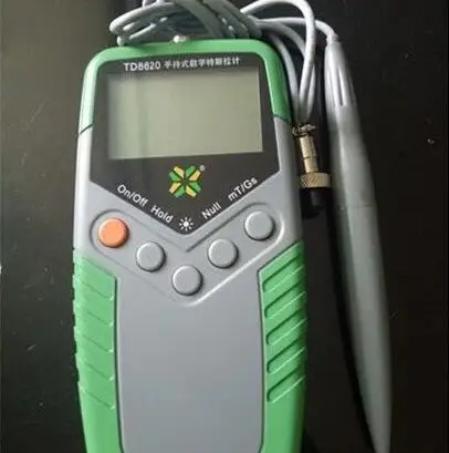 TD8620 Gaussmeter Tesla измеритель потока поверхности магнитного поля тестер с функцией NS