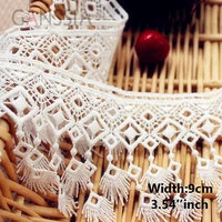 1yard width9cm vintage tasse laces water soluble embroidery lace garment sewing accessoriesss 368