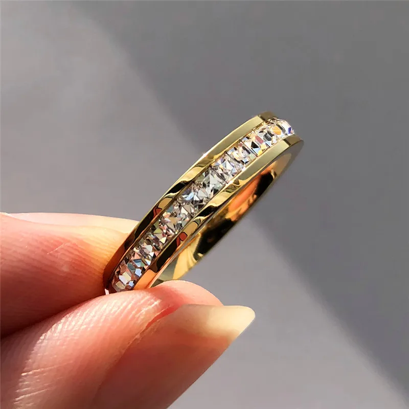 Минималистичные кольца из титановой стали для женщин и мужчин серебряное