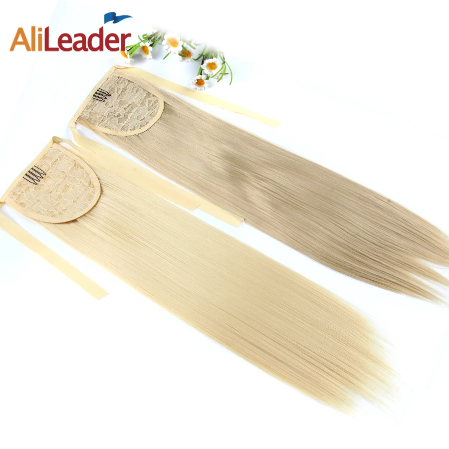 AliLeader продукт 10 цветов 80 г 50 см длинный искусственный конский хвост зажимы для
