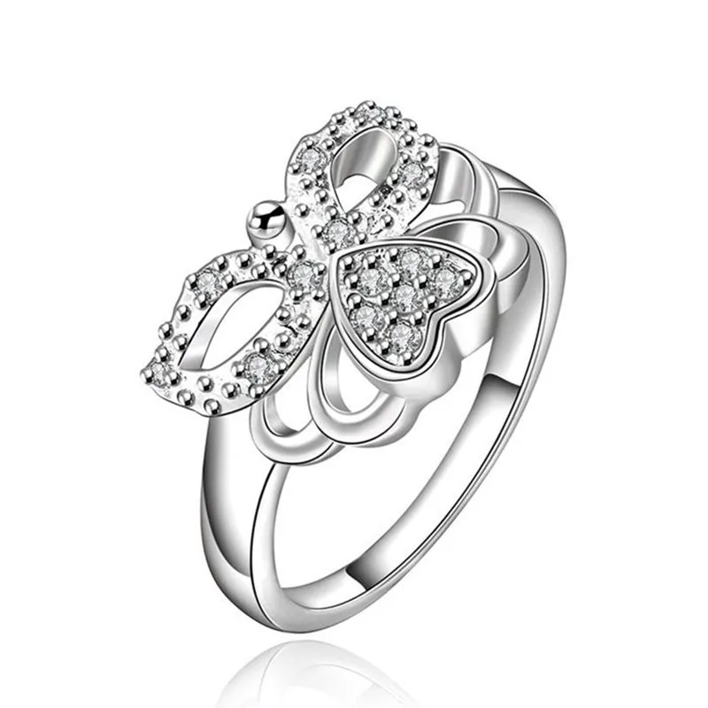 Посеребренная кольцо стерлингового серебра--Jewelry Кольцо заводские цены моды