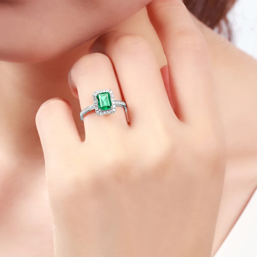 Женское кольцо для помолвки 2.7CT AAA Lab created с кристаллом моиссанита 14 k белое