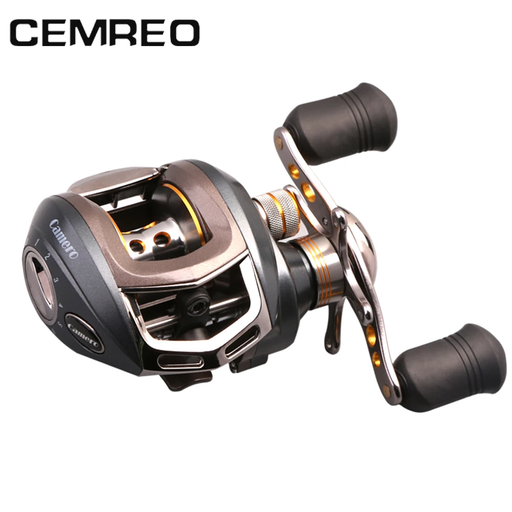 Cemreo fishing reel 11BB 6.3:1 golden red blue color available EVA handle baitcasting tackle | Спорт и развлечения