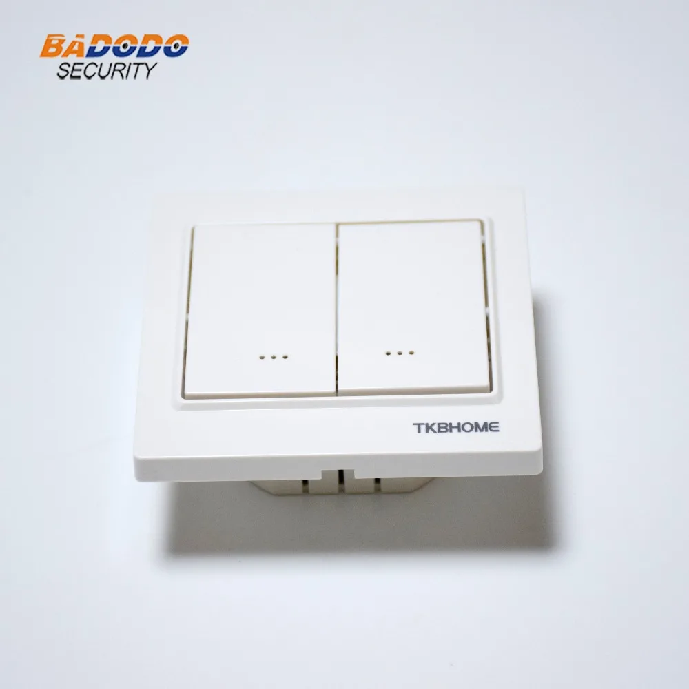 Z wave plus TKB Home TZ55D двойной настенный диммер ВКЛ./ВЫКЛ. Переключатель с двумя веслами