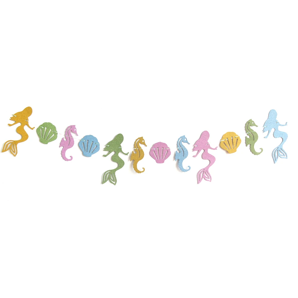 1set Mix Mermaid 1 Набор, вечерние бумажные одноразовые столовые приборы в форме русалки для украшения стола, фиолетовые воздушные шары с цифрами для детей на день рождения и свадьбу - Цвет: 1set Mix Mermaid