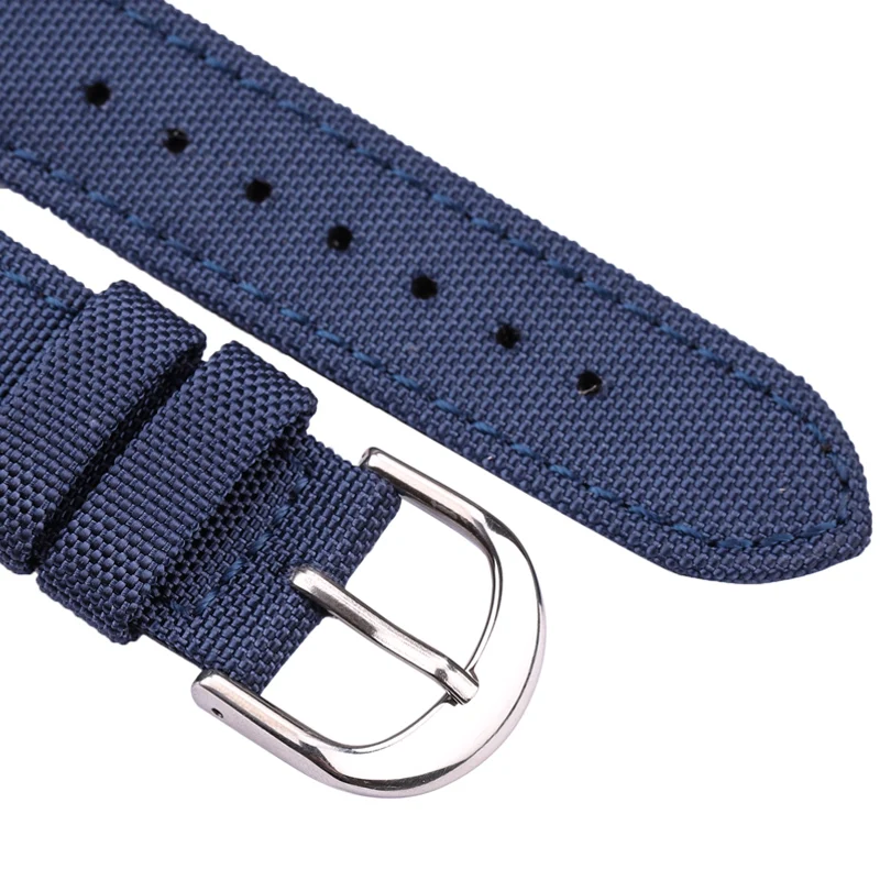 Nato Strap Canvas Nylon Genuine Leather Watch Band 18mm 20mm 22mm 24mm Men Black Blue Green Women Fashion Watchband Bracelet