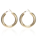 Женские Геометрические серьги E0149, большие круглые серьги золотого и серебряного цвета, модные ювелирные изделия