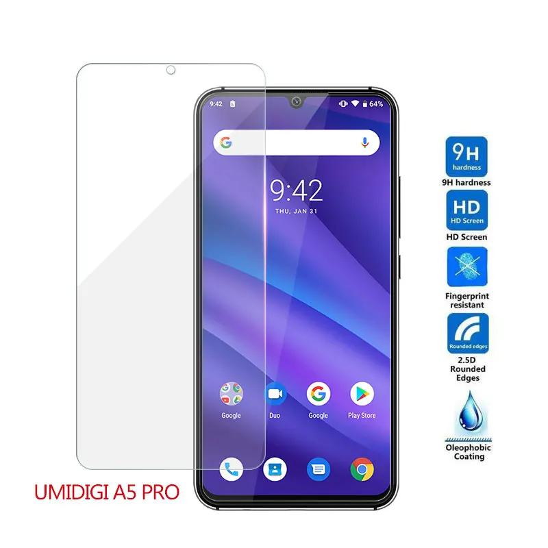 Защитная пленка из закаленного стекла для UMIDIGI A5 Pro 9H защитный стеклянный чехол