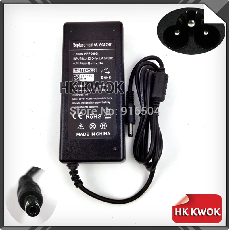 По DHL/EMS 10 шт 19V 4.74A 5 5*2 5mm 90W AC адаптер питания зарядное устройство для lenovo 45K2225 B470 B470A