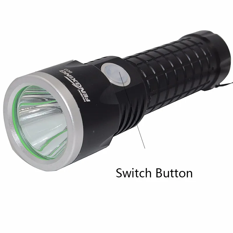 Портативный T6 LED flashlightrechargeable Увеличить факел 5 Режим CREE xm l вспышки света
