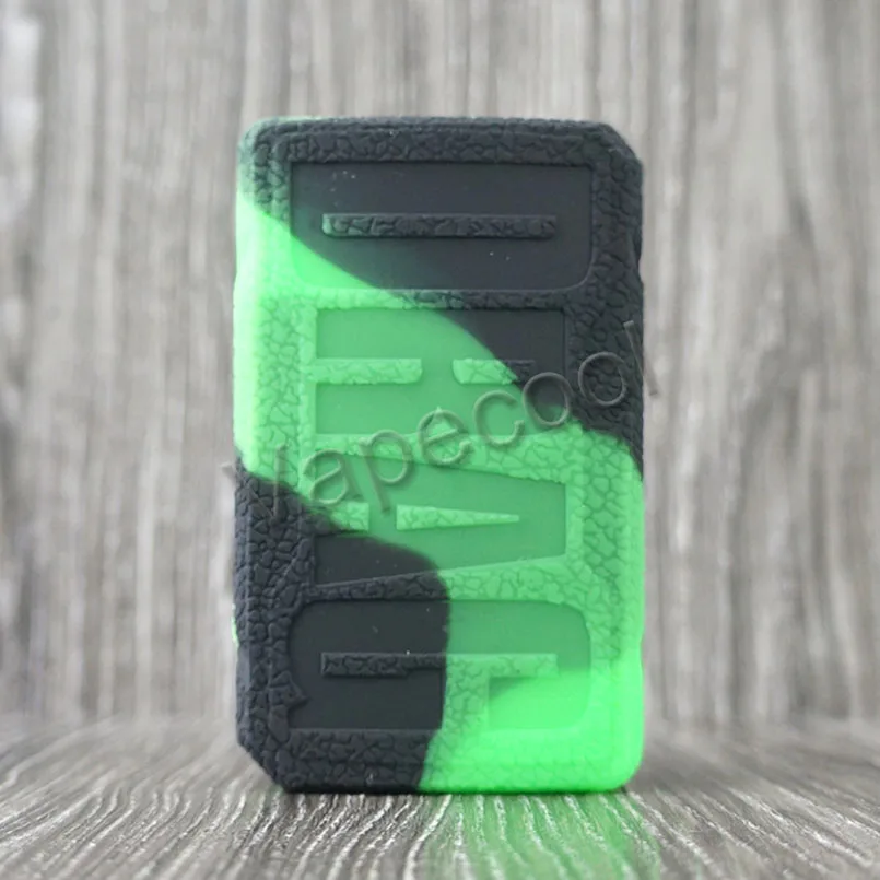 black green Силиконовый чехол VOOPOO DRAG 2 с текстурой, противоскользящий, подходит для Vape VOOPOO DRAG V2 177W TC BOX MOD - Цвет: black green