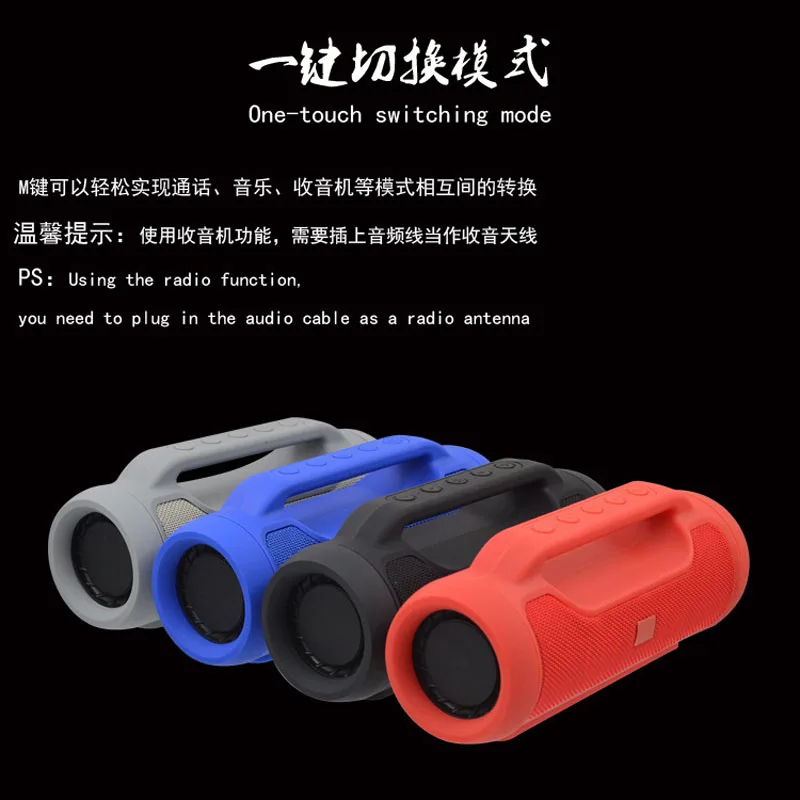 Портативная беспроводная Bluetooth Колонка многоцелевая наружная сабвуфер Bluetooth колонки стерео FM TF Умные Bluetooth колонки