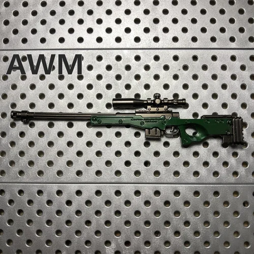AWM 1/12 Весы пистолет Модель игрушки Фигурки Коллекция аксессуаров - Цвет: AWM