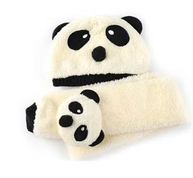 BH19 Горячая продать ребенка шляпу panda стиль искусственного хлопок шерсть детская