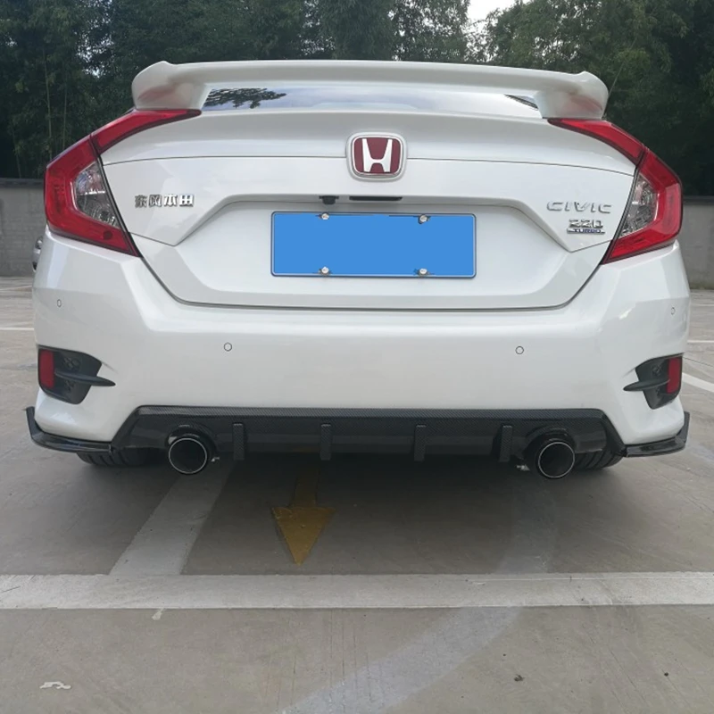 Диффузор, губа на задний бампер для Honda Civic задний бампер диффузор защитные бамперы тюнинг-пакет для Honda Civic