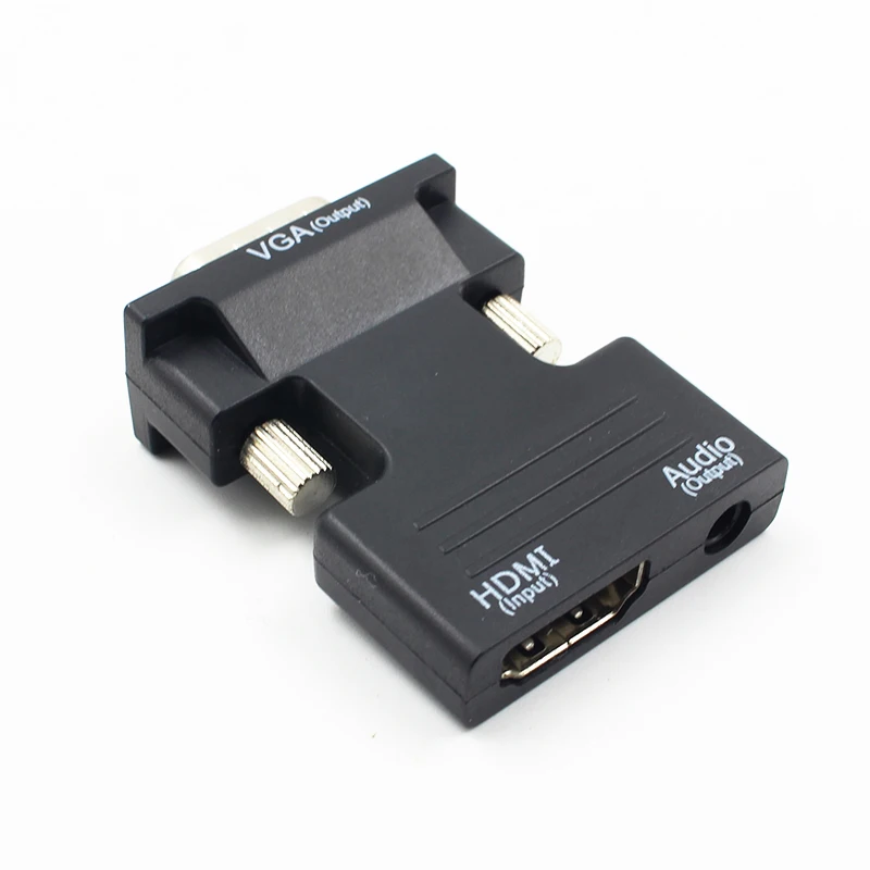 Kebidu HDMI совместимый конвертер мама VGA папа с аудио адаптером поддержка вывода