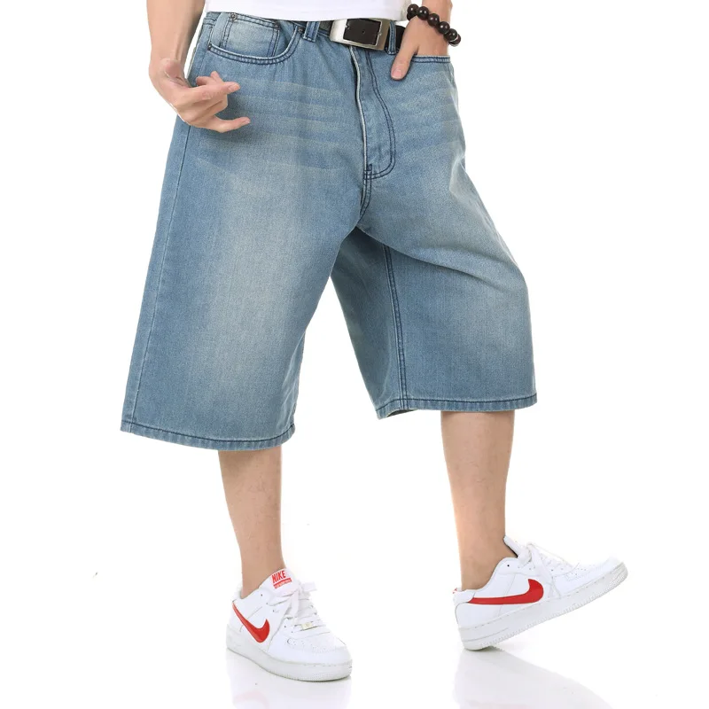 

Summer New Plus Fat XL Men's Jeans Korean Fashion Loose Denim Shorts Wild Youthful Simple and Comfortable Jeans