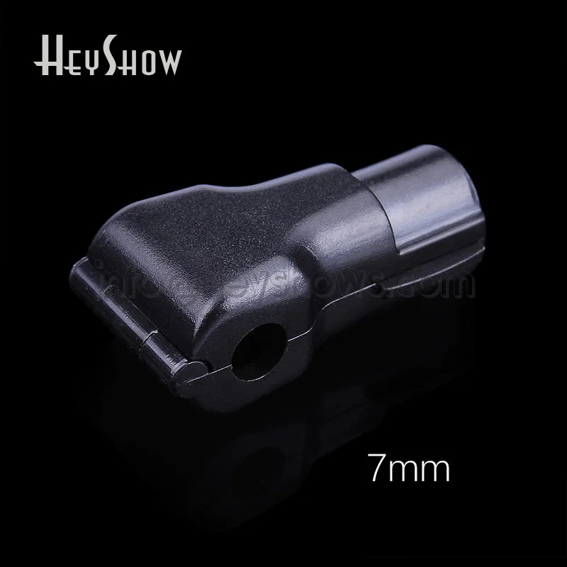 Black Dia 7mm 50 шт. EAS дисплей безопасности Крюк Стоп замок ловля Противоугонная для розничного магазина с 1 шт. магнитный деташер блокировщик - Цвет: Black Dia 7mm