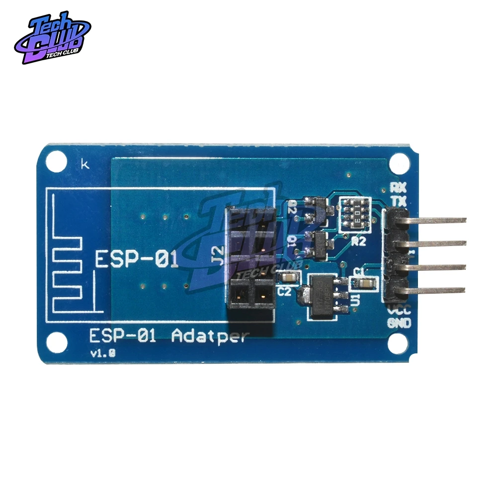 Модуль беспроводного адаптера ESP8266 Φ ESP01 3 В 5 совместимая последовательная плата