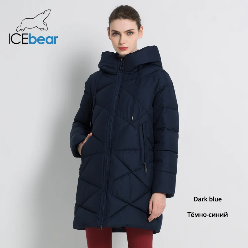 ICEbear Новая зимняя женская куртка Толстая теплая женская куртка Стильное женское пальто Высококачественная зимняя женская одежда GWD18297I - Цвет: G425