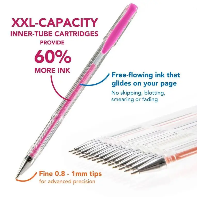 100 цветов/набор гелевых ручек ed со складным чехлом для взрослых цветные книги