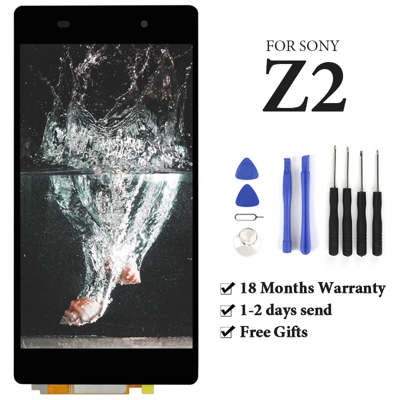 ЖК-дисплей для Sony Xperia Z2 с сенсорным экраном и рамкой сменный D6502 D6503 хорошее