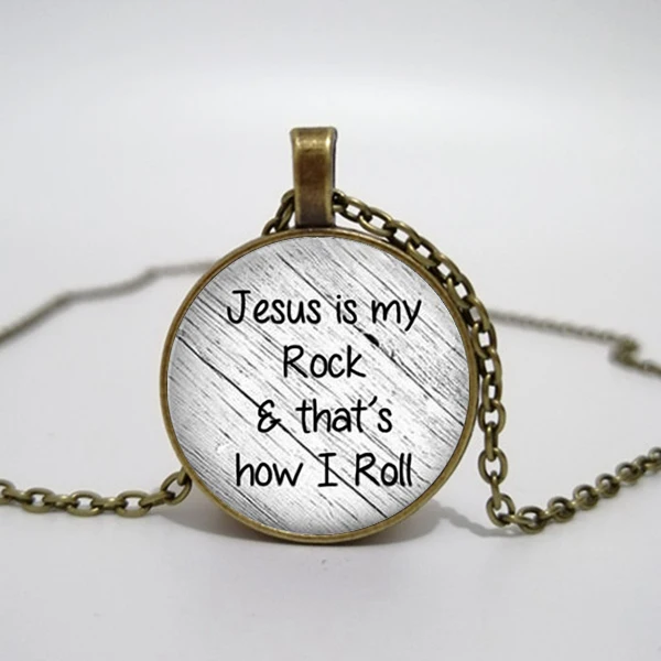 Иисус-моя рок-музыка вот как я скручиваю ожерелье верный кулон христианское